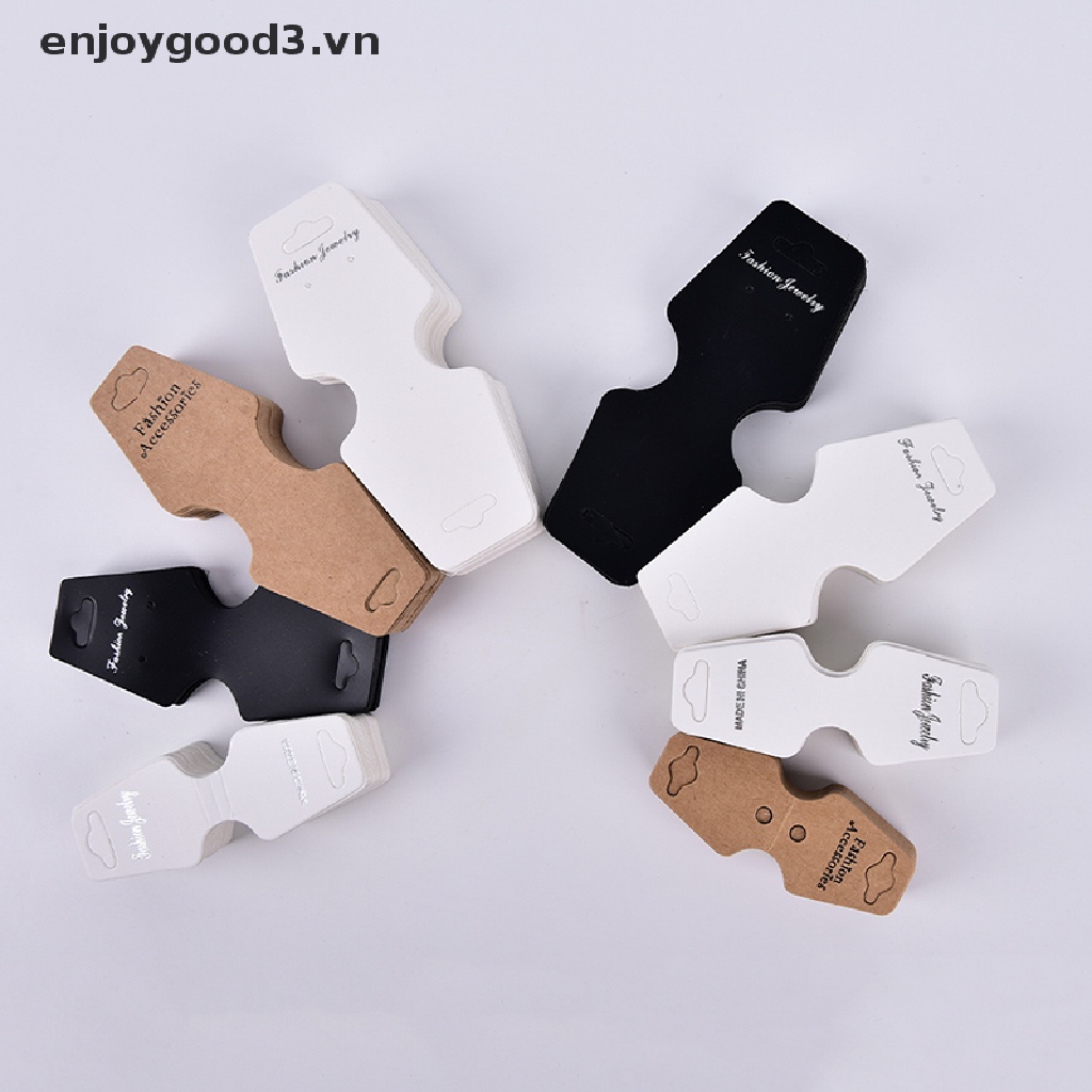 Set 50 Thẻ Giấy Treo Trưng Bày Trang Sức Vòng Cổ / Dây Chuyền Tiện Dụng