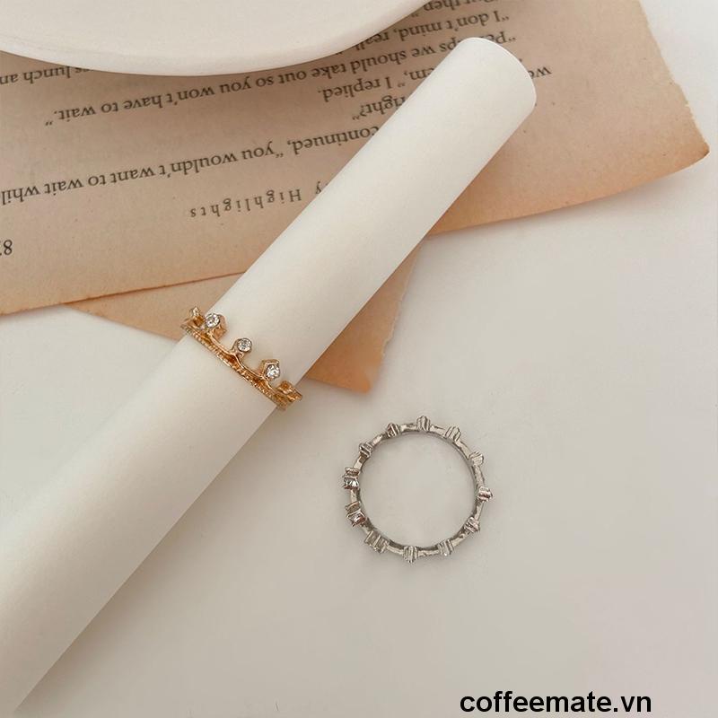 Nhẫn đính đá phong cách Thời Trang Hàn Quốc