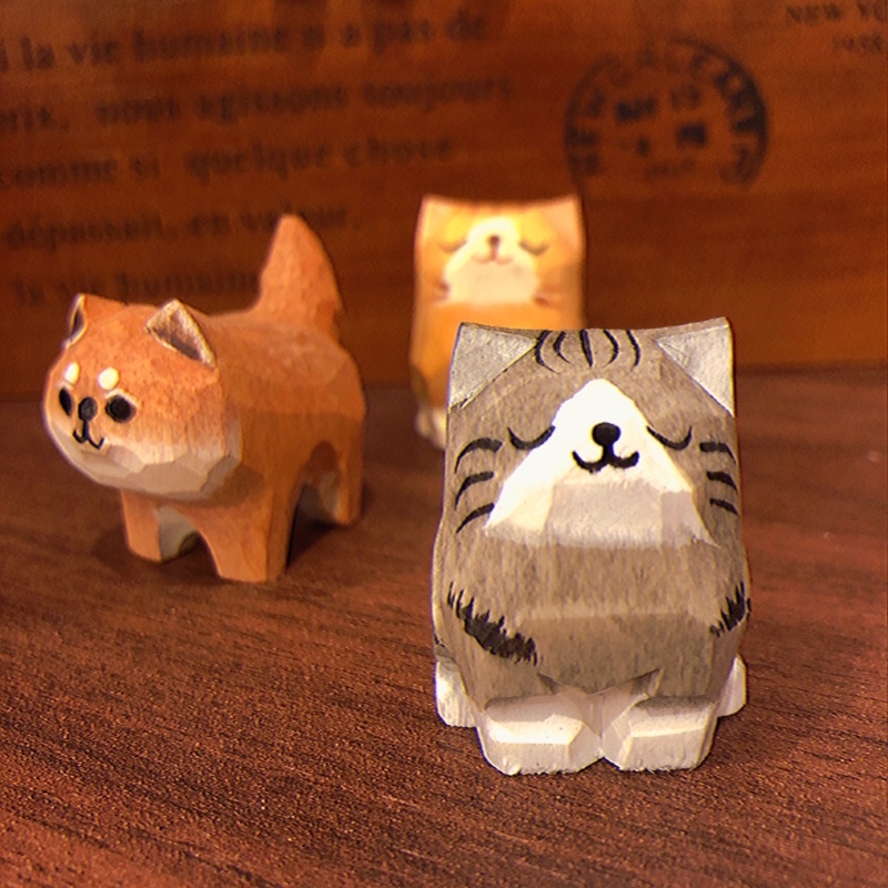 Tượng Mèo Mini Thủ Công Handmade
