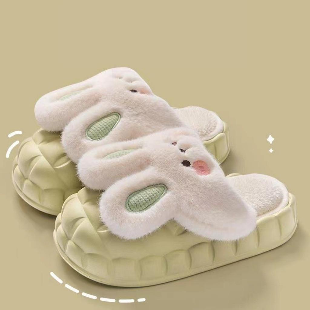 Dép bông nữ mang trong nhà hoạ tiết Thỏ Rabbit cực kute thời trang ulzzang Hàn Quốc TH-67
