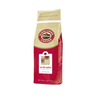 Date t4/24 cà phê bột truyền thống highlands coffee 1kg/túi
