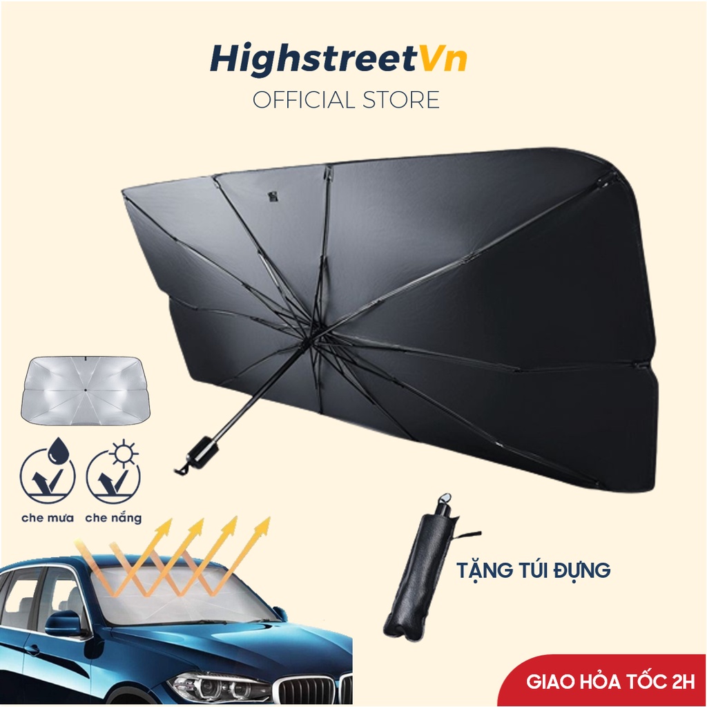 Ô Dù Che Nắng Kính Lái Xe Ô Tô Densu Highstreet Dù Che Nắng Ô Tô Toyota Hyundai Kia Ford Mazda Mitsubishi Honda VinFa