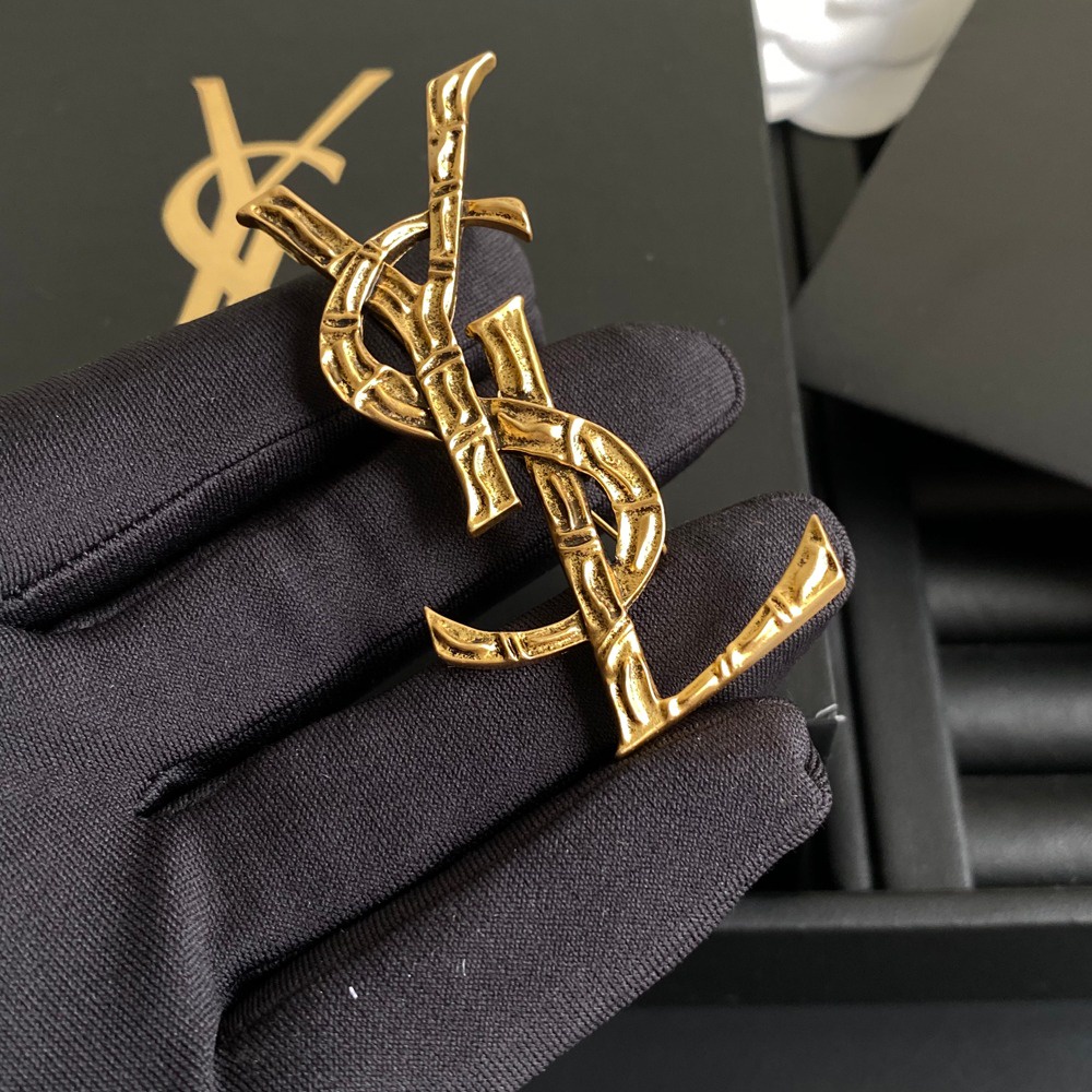 Ysl Ghim Cài Áo Hình Nón Len Thời Trang Cho Nam Nữ