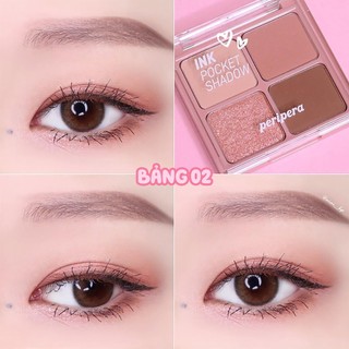 Phấn mắt 4 ô Peripera Ink Pocket Shadow Palette