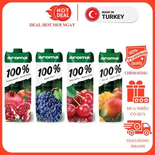 Nước ép trái cây aroma táo/lựu/cherry/xoài/nho hộp 1l