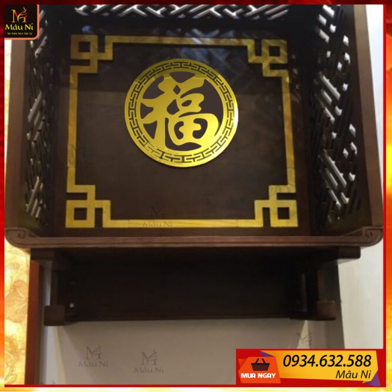 sx - BỘ DÁN VIỀN CHỈ BÀN THỪO / Ốp trang trí bàn thờ MÂU NI dùng dán sau bàn thờ gia tiên, tủ thờ, bàn thờ chung cư