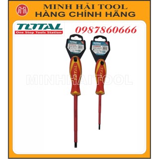 Tô vít dẹp cách điện 1000v total thtis4100, thtis6150
