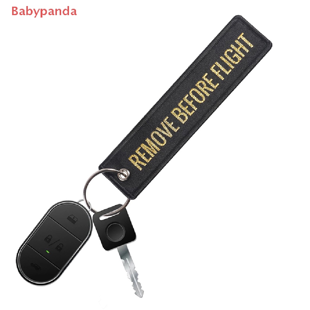 Móc Khóa Hành Lý / Xe Máy / Xe Hơi Thêu Chữ Remove Before Flight