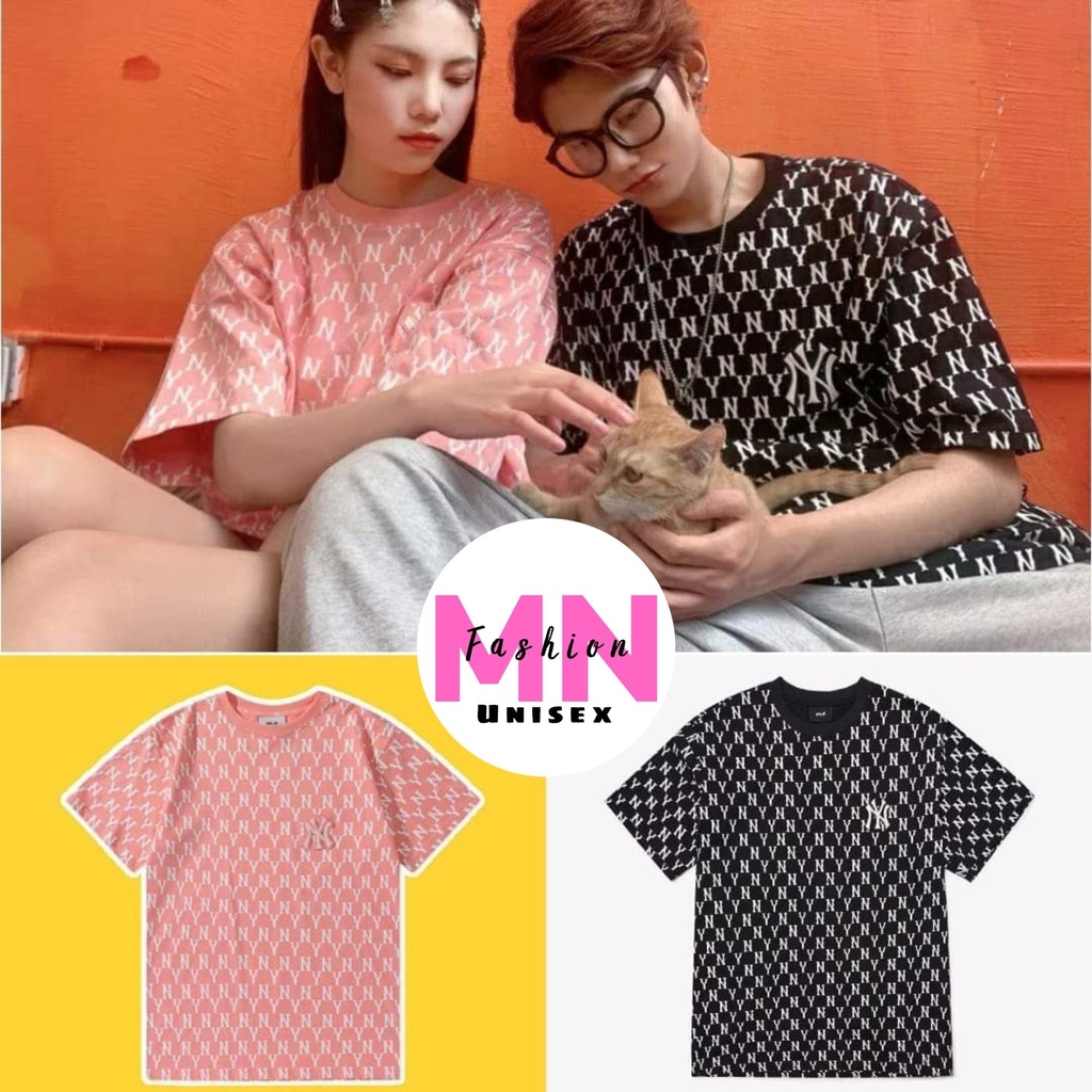 Áo Thun MLB NY Nam Nữ - Áo Phông In Hoạ Tiết MLB NY Dáng Rộng Unisex