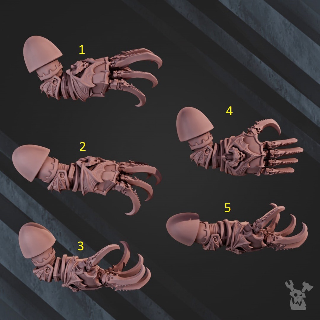 (MÔ HÌNH IN 3D) CLAWS NIGHT LORD ( 2 CẶP TỰ CHỌN)