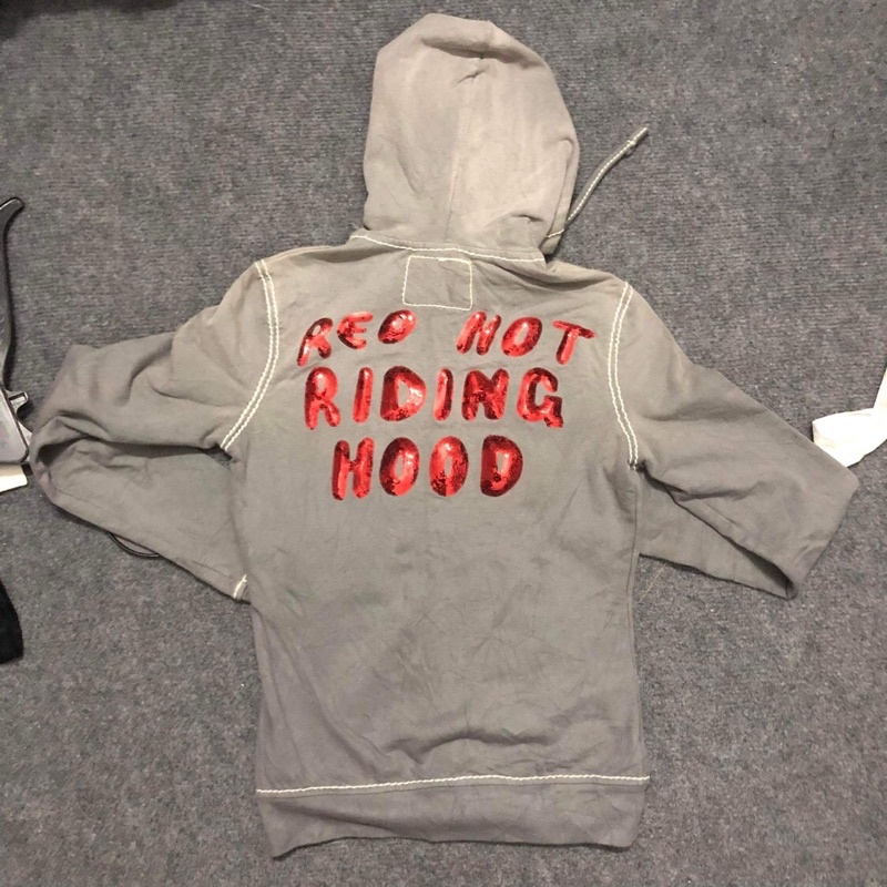 •Áo khoác thun nữ hiệu Ông địa hoạ tiết logo lấp lánh đẹp chính hãng•