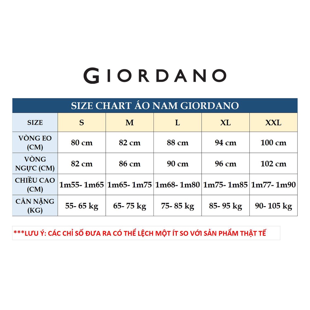 Áo Thun Nam Có Cổ Thêu Logo Sư Tử 3D Giordano 01012222