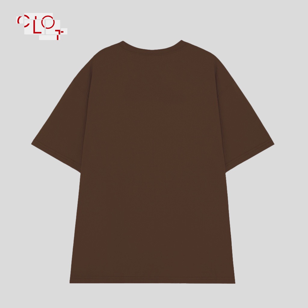 CLOT local brand Áo thun tay lỡ unisex vintage Nâu áo phông thể thao ulzzang 100%cotton
