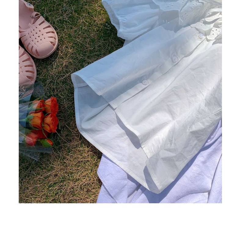 Bộ Áo Sơ Mi Tay Ngắn Kèm Chân Váy Thời Trang Mùa Hè Cho Bé Gái