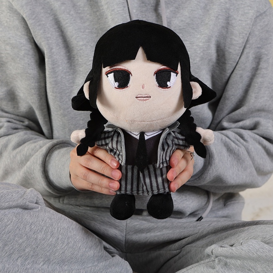 ✨Hàng Có Sẵn!✨2023 Búp Bê Nhồi Bông Wednesday Addams Gấu Bông Độc Đáo Trang Trí Tiệc Sinh Nhật