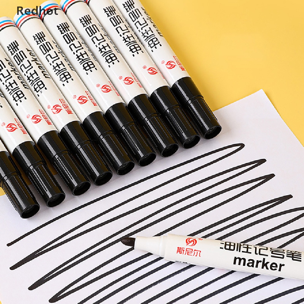 < Redhot > Bộ 10 Cây Bút Lông Đánh Dấu Bảng Trắng Có Thể Xóa Được Thân Thiện Với Môi Trường Giao Hàng Tại Nhà / Văn