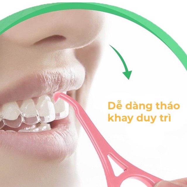 Dụng cụ tháo khay niềng răng trong suốt, móc tháo hàm duy trì cho người chỉnh nha