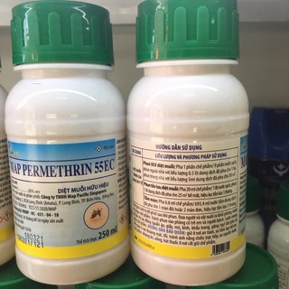 Chế phẩm diệt muỗi dùng trong y tế Map permethrin 55ec chai 250ml
