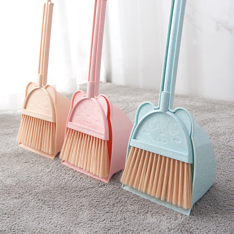 Set chổi và đồ hốt rác mini dẻo tiện lợi dành cho trẻ em Children's cleaning toys