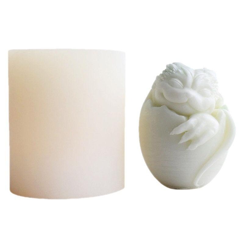 Khuôn Làm Nến / Sô Cô La Bằng Silicone Hình Rồng / Mèo Con