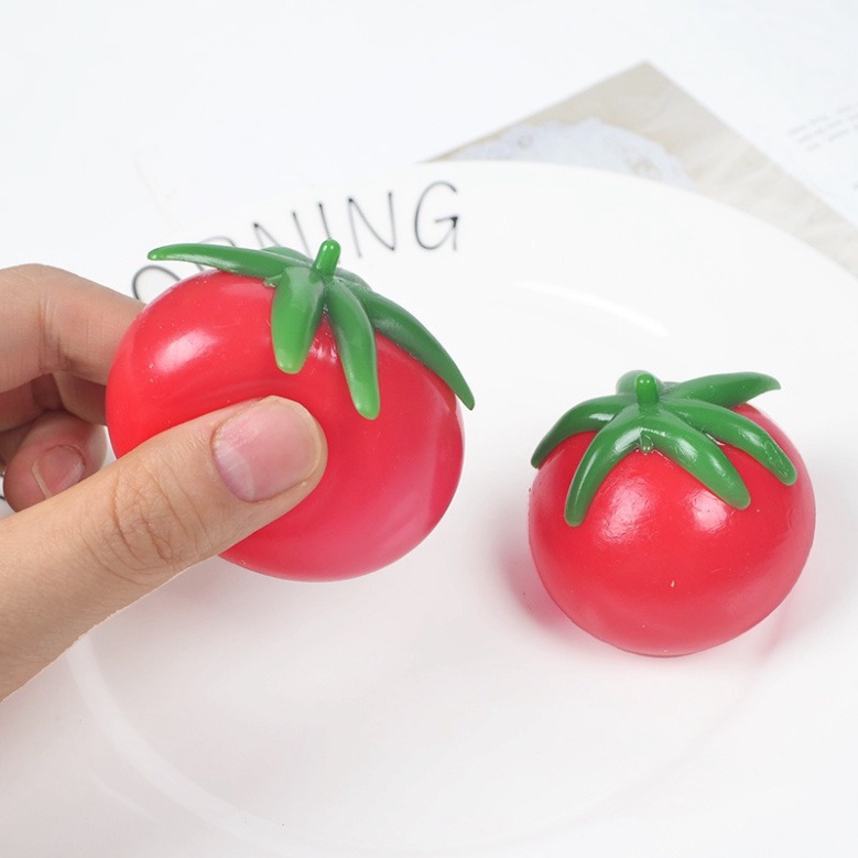 Quả quả cà chua Đỏ Squishy Gudetama xinh đẹp mochi slime bóp thư giãn hóa giải căng thẳng