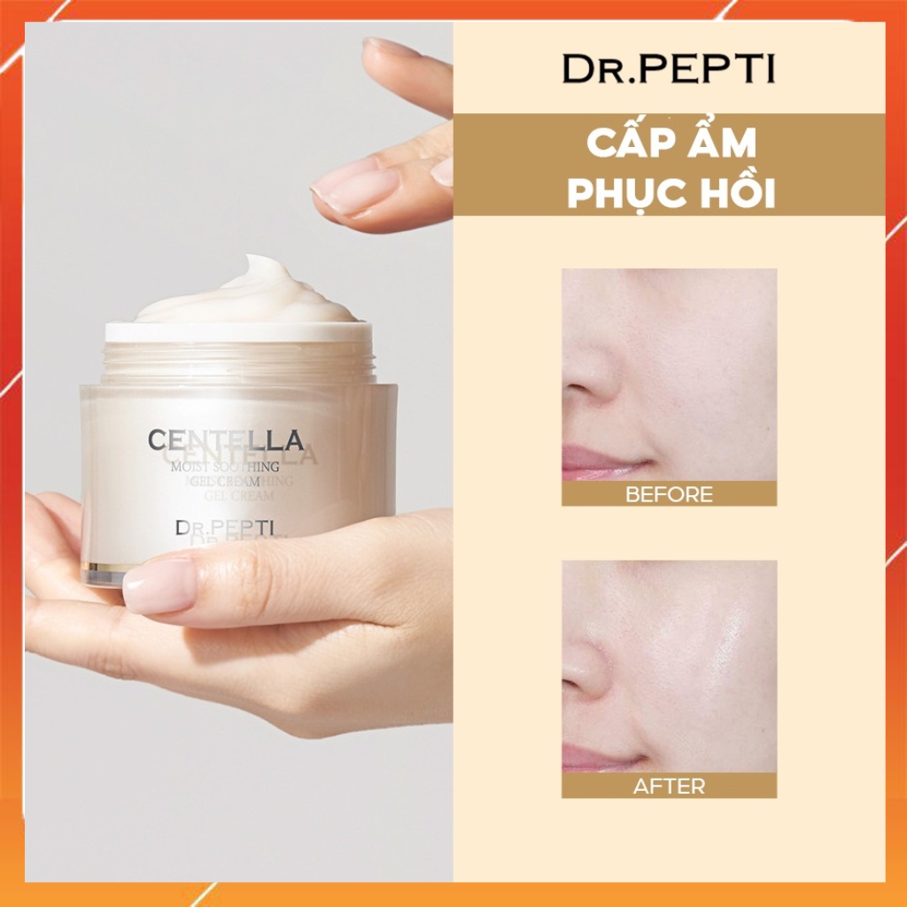 Bộ 3 Sản Phẩm Dưỡng Da Giảm Mụn Dr.Pepti+ Centella