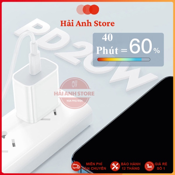 Sạc nhanh 20W, bộ sạc nhanh 20W - Bảo hành 12 tháng lỗi đổi mới