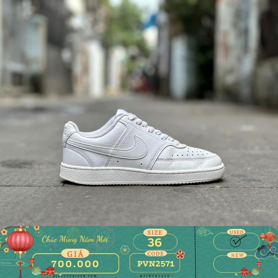 Giày 2hand Nike Court Vision Low 'White' CD5434 100 - SIZE 36 - 2571