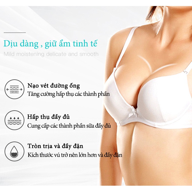 Kem nở ngực, tác dụng nở ngực tự nhiên, làm choc ngực săn chắc, ngăn ngừa chảy sệ, không bị lại, nâng cao sự quyến rũ