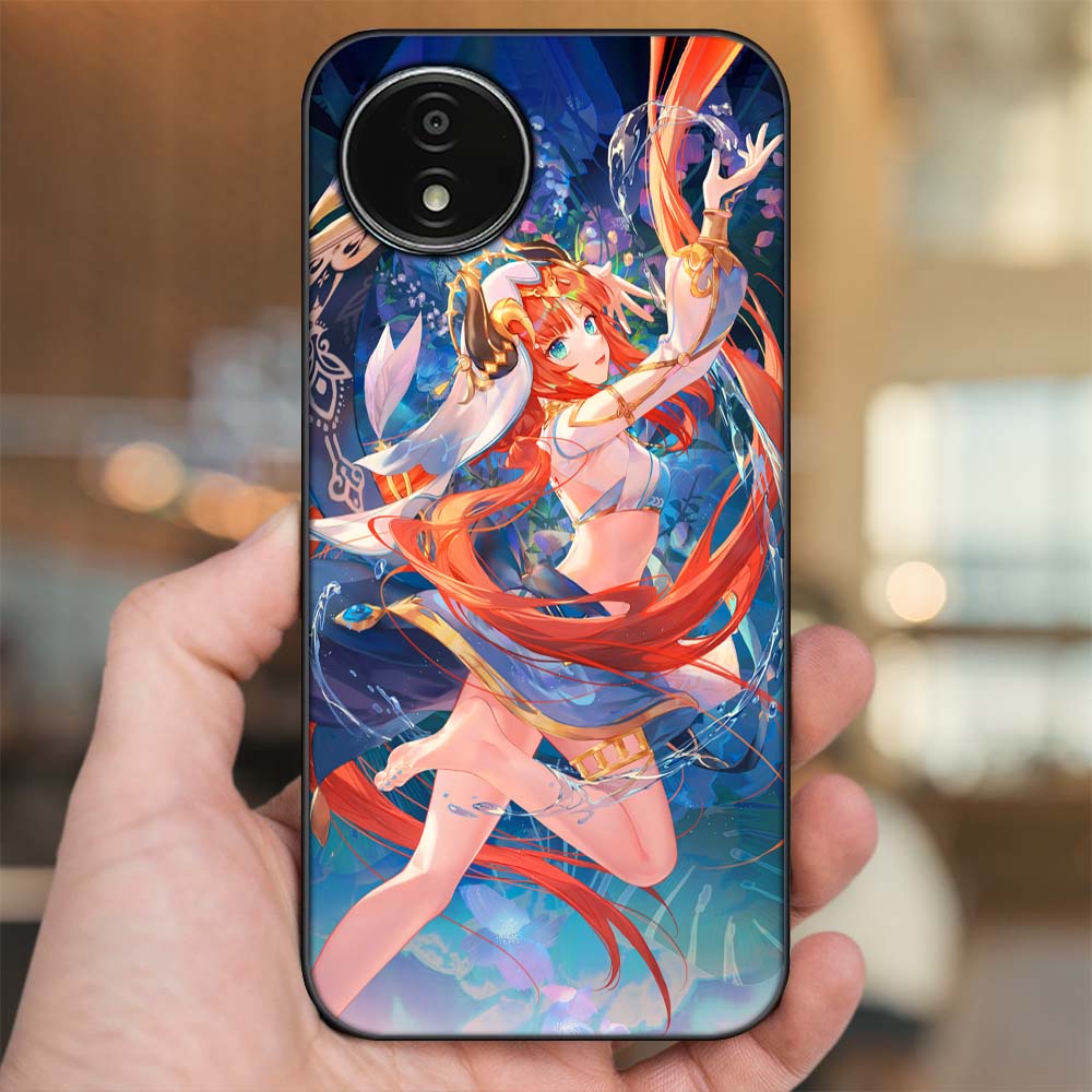 Ốp lưng Vivo Y02 viền đen in hình Nilou Genshin Impact
