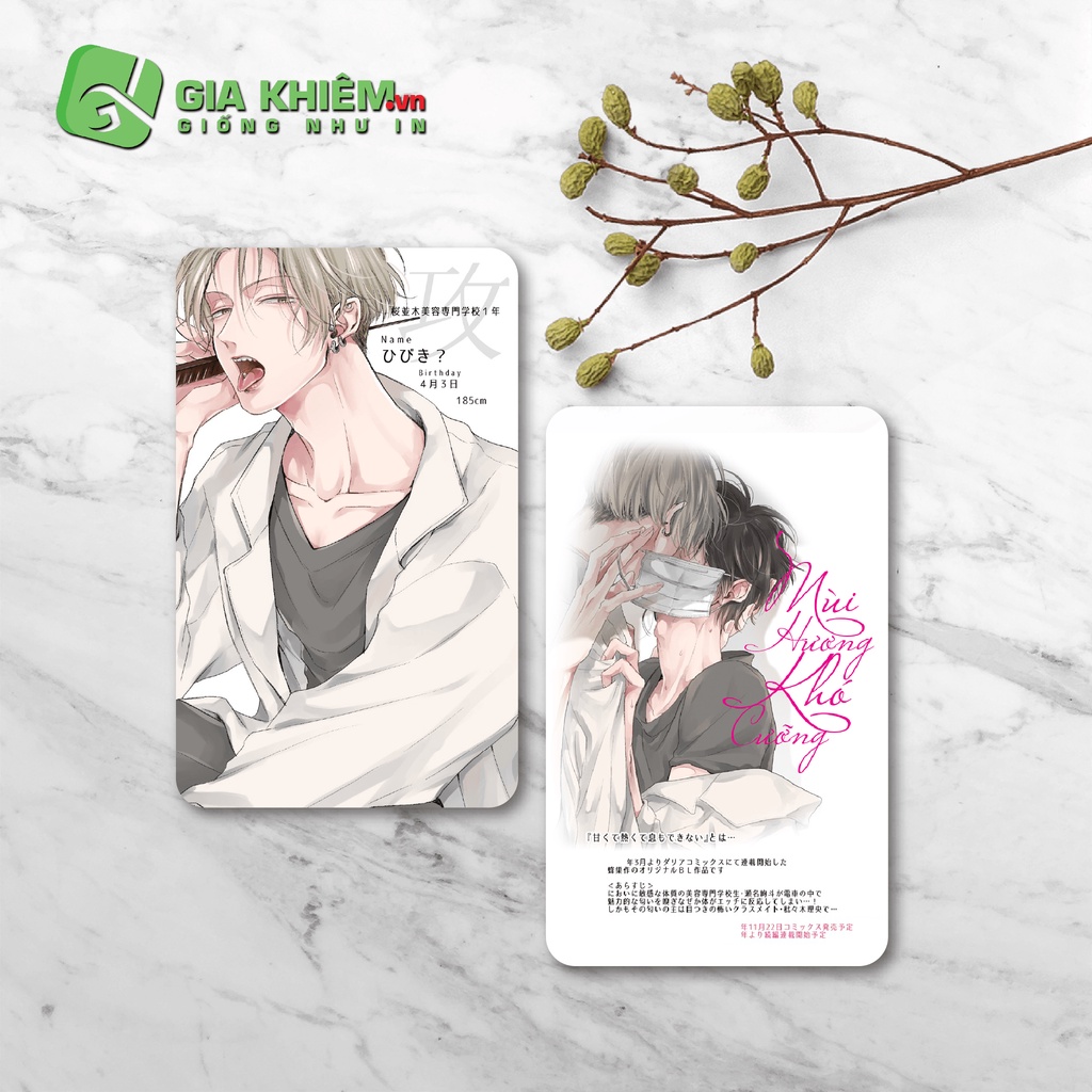 Card bo góc giấy truyện MÙI HƯƠNG KHÓ CƯỠNG