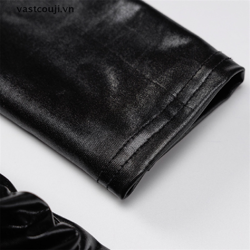 Đầm Da Pu Tay Dài Cổ Lọ Ôm Dáng Quyến Rũ Hợp Thời Trang