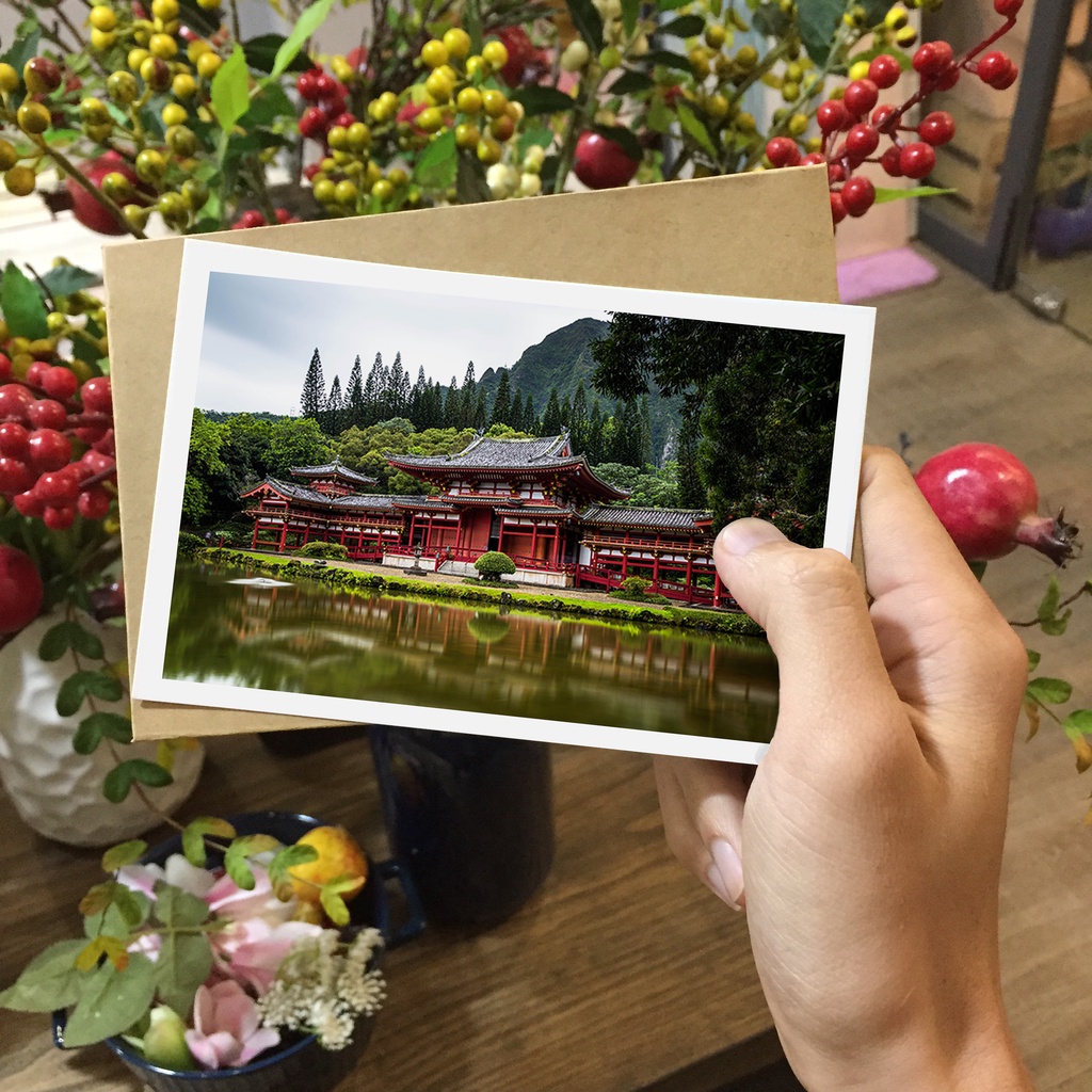 Postcard, thiệp trang trí, bưu thiếp chủ đề Nhật Bản in giấy mỹ thuật kích thước 10x15 tặng kèm bao thư kraft