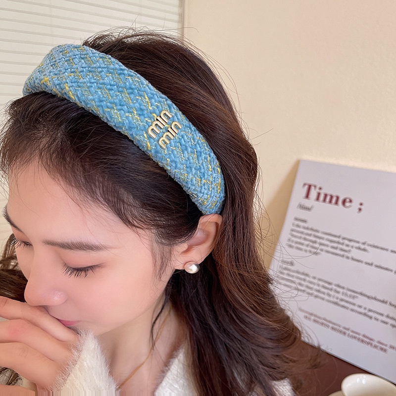 GETNOIVAS Băng Đô Cài Tóc Bản Rộng Không Trượt In Họa Tiết Hoa Phong Cách Cổ Điển Thời Trang Cho Nữ