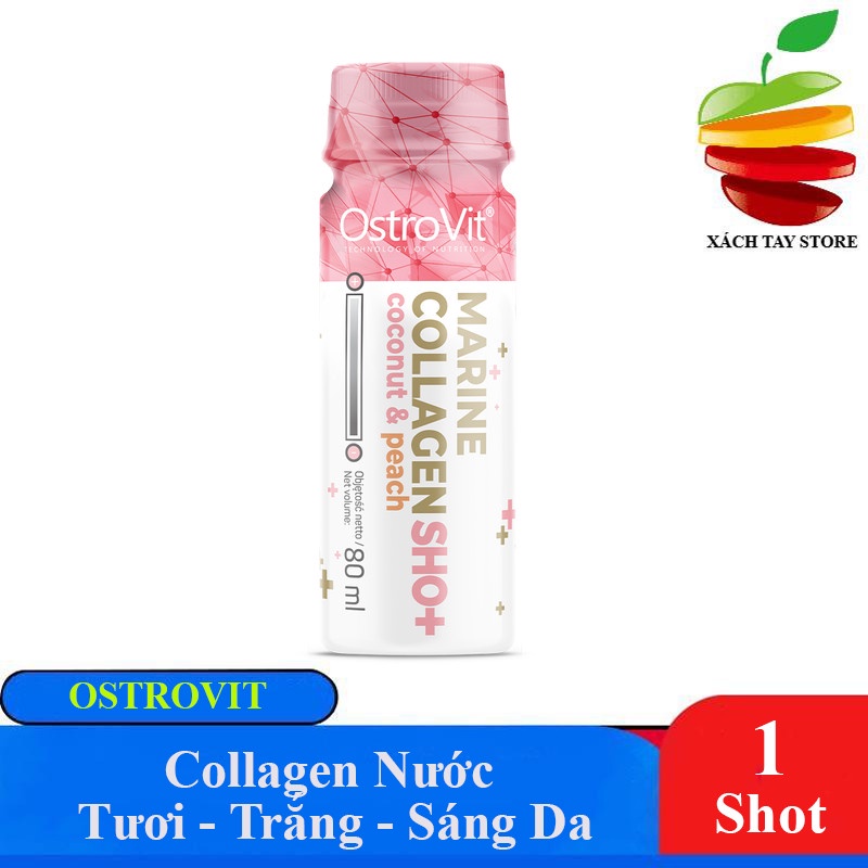 1 Lọ Shot Collagen Đẹp Da Ostrovit Marine Collagen Shot (80ml)