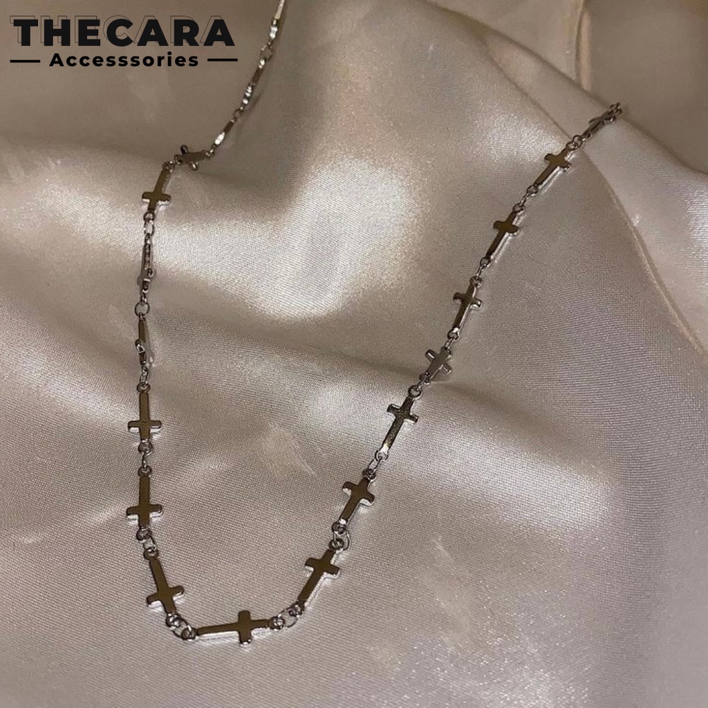 Dây Chuyền Choker Cross Layer BINZ X CHAUBUI THECARA