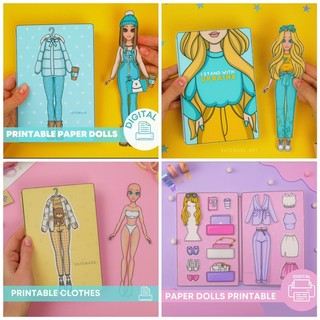 Combo 4 cuốn sách thay đồ cho búp bê giấy