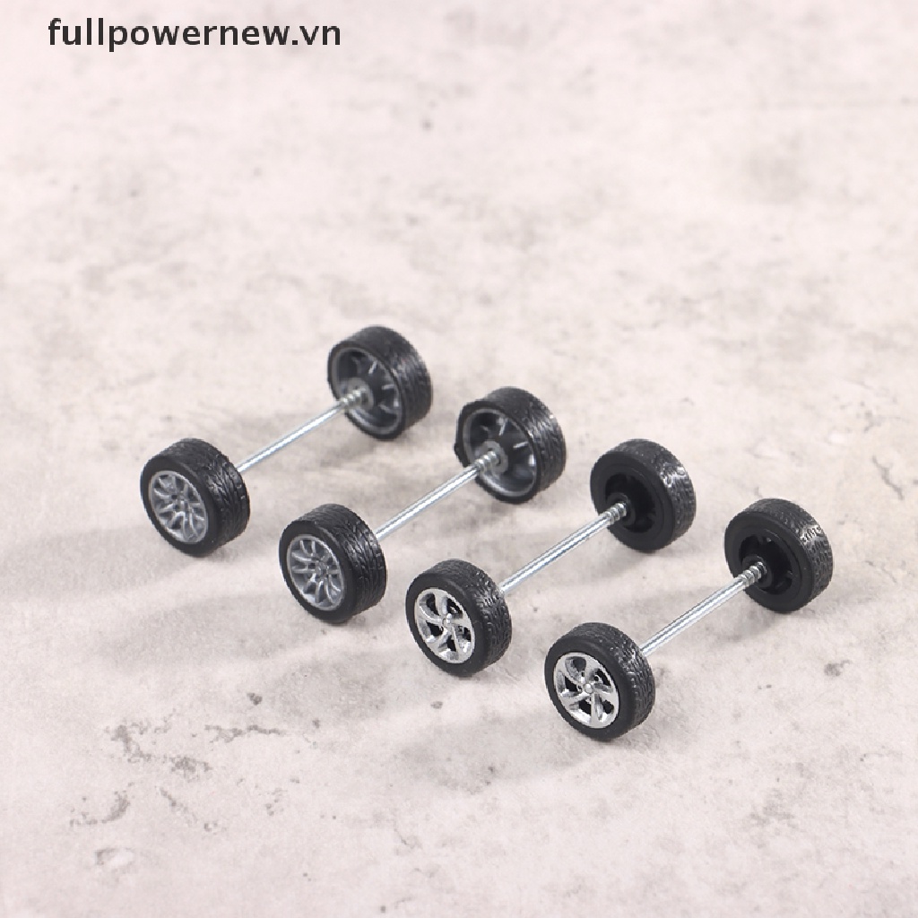 1 Bộ Bánh Xe Cao Su Tỉ Lệ 1: 64 Dành Cho Xe Hơi Đồ Chơi