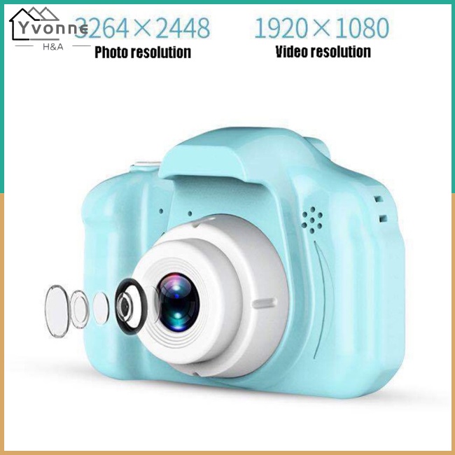 Máy Quay Video Kỹ Thuật Số Mini Thông Minh Hd Có Thể Sạc Lại Dành Cho Trẻ Em