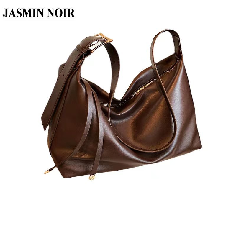 Túi Đeo JASMIN NOIR Chéo Da PU Hình Gối Đính Tua Rua Thời Trang Cho Nữ