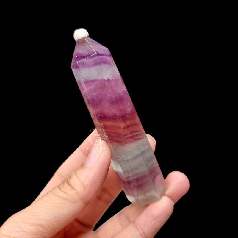 [HÀNG ĐẸP] trụ Fluorite ,trụ đá thạch anh, đá thanh tẩy Tarot, Reiki, thiền định