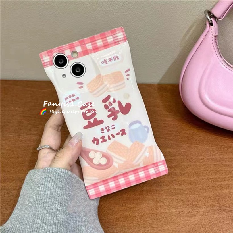 Ốp Điện Thoại silicon Mềm In Hình Hộp Bánh Quy / Sữa Cho iPhone XR 14 13 11 12 Pro Max 8 7 6 6s Plus SE 2020 XS X