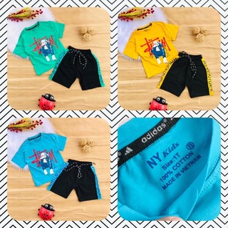 🚗 Bộ cotton hàng shop bé trai từ 10-25kg