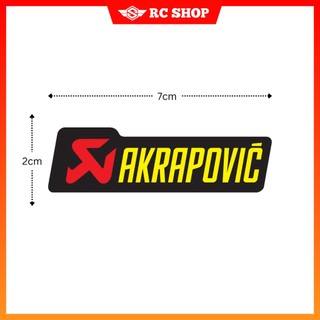 Tem AKARAPOVIC Dán Xe Siêu Ngầu [7cm x 2cm]