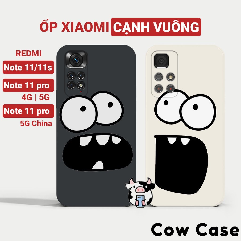 Ốp lưng Redmi Note 11 / 11 Pro 5G China / 11s cạnh vuông Cowcase | Vỏ điện thoại Xiaomi bảo vệ camera toàn diện BC8