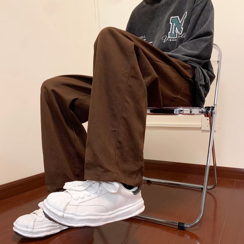 Quần ống rộng Lưng Thun Co Giãn Phong Cách Thời Trang Unisex size M-2XL