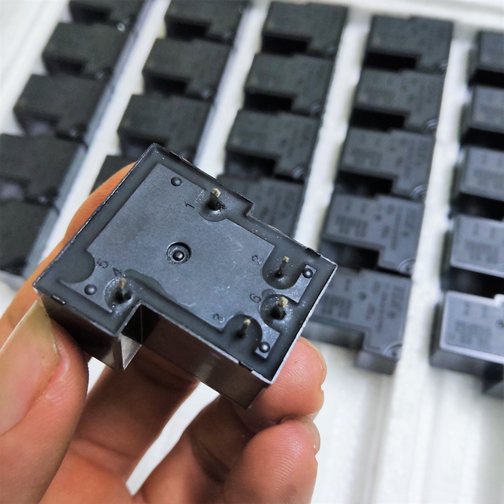 Rơ le số 7 công suất lớn 40A Max 60A. Role 5 chân nguồn điện 12V/24V/250V, áp cao chuyên dùng thay Relay máy giun