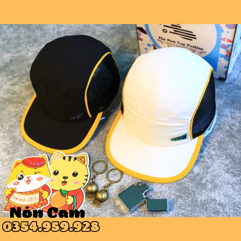 Nón kết nam phối lưới hai bên , Nón nam vải cotton thấm hút mồ hôi from chuẩn
