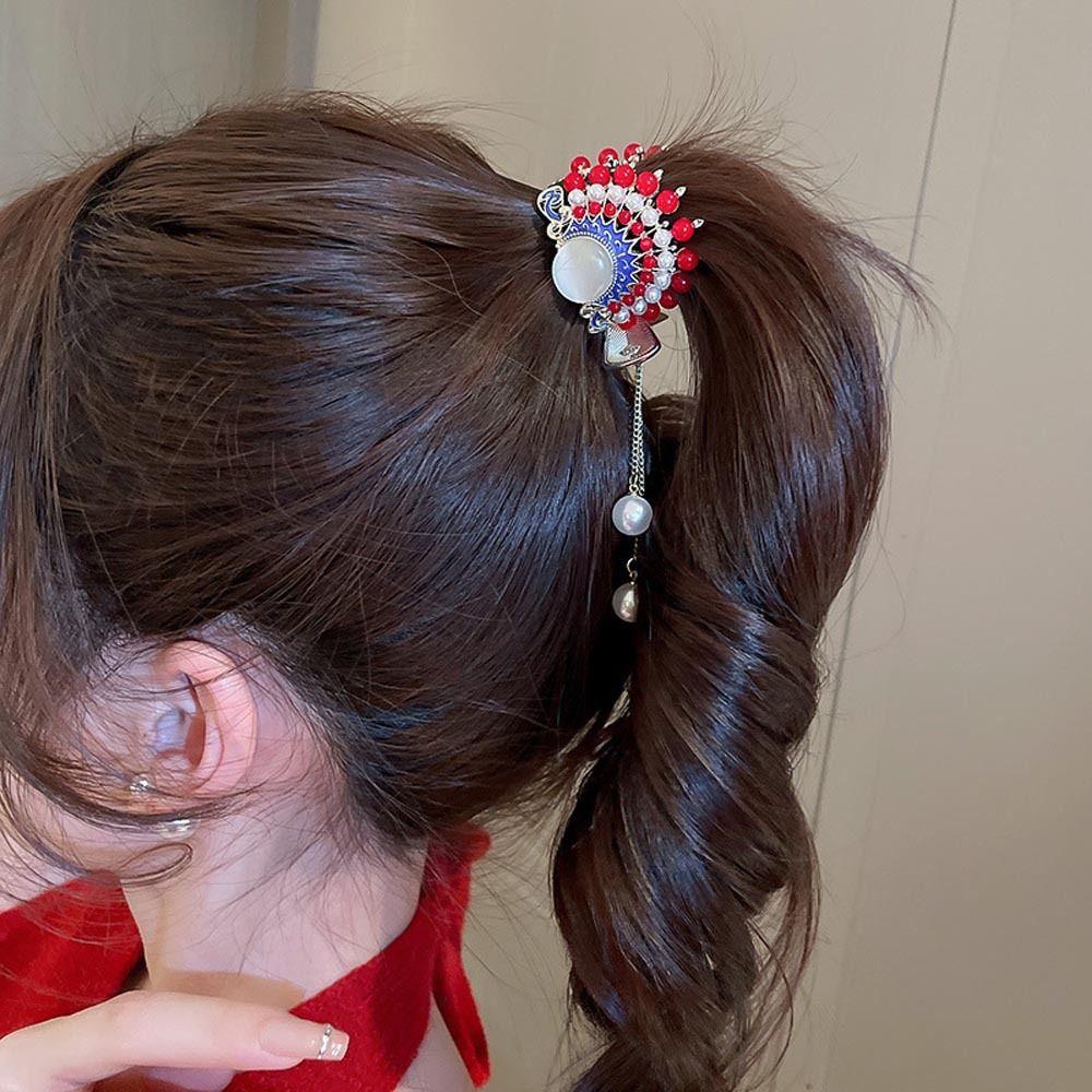 LOMBARD Kẹp Tóc Đuôi Ngựa Phong Cách Trung Hoa Thời Trang Năm Mới Cho Nữ