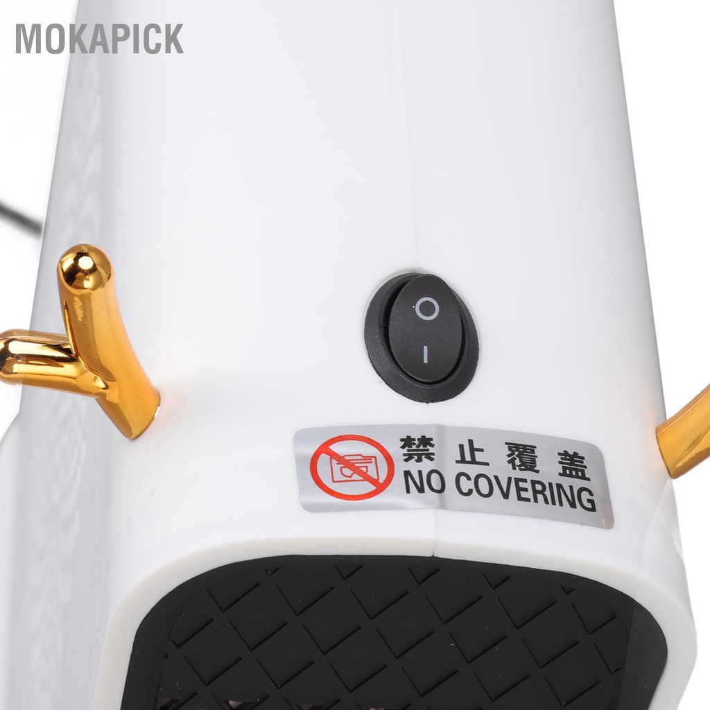 Mokapick 500W Không Khí Ấm ABS Nhiệt Tức Thời 360 Độ Chuyển Hướng Đôi Tắt Nguồn Bảo Vệ Gian Máy Sưởi Cho Gia Đình EU 220V
